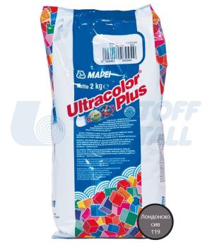 Фугираща смес Mapei Ultracolor Plus 119 лондонско сив, пакет 2 кг