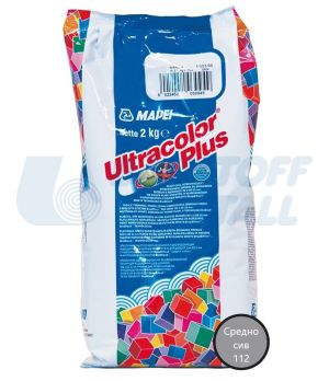 Фугираща смес Mapei Ultracolor Plus 112 средно сив, пакет 2 кг