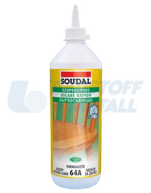 Лепило за дърво Soudal 64А D2 750 мл