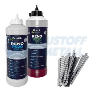 Ремонтен разтвор за пукнатини Bostik Reno P520 2х300 мл + пластини