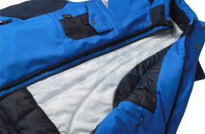 Зимно яке Jacke James&Nicholson royal/navy JN824 2XL с лого Baustoff+Metall