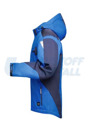 Зимно яке Jacke James&Nicholson royal/navy JN824 3XL с лого Baustoff+Metall