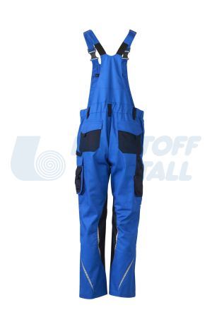 Полугащеризон James&Nicholson JN833 син N56 с лого Baustoff+Metall