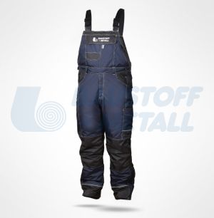 Зимен полугащеризон син Hydros Winter XL с лого Baustoff+Metall