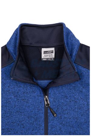 Дамски Полар Jacke James&Nicholson син royal/navy JN861 размер M с лого Baustoff+Metall