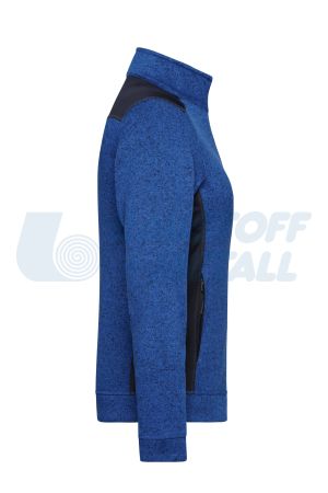 Дамски Полар Jacke James&Nicholson син royal/navy JN861 размер L с лого Baustoff+Metall