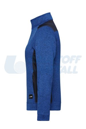 Дамски Полар Jacke James&Nicholson син royal/navy JN861 размер L с лого Baustoff+Metall