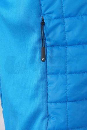 Дамски Елек-жилетка James&Nicholson цвят син cobalt/silver JN1113 размер L с лого Baustoff+Metall