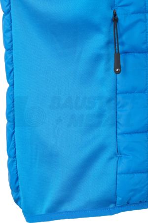 Дамски Елек-жилетка James&Nicholson цвят син cobalt/silver JN1113 размер L с лого Baustoff+Metall