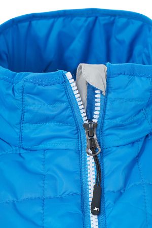 Елек-жилетка James&Nicholson цвят син cobalt/silver JN1114 размер M с лого Baustoff+Metall