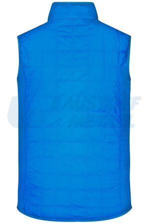 Елек-жилетка James&Nicholson цвят син cobalt/silver JN1114 размер 2XL с лого Baustoff+Metall