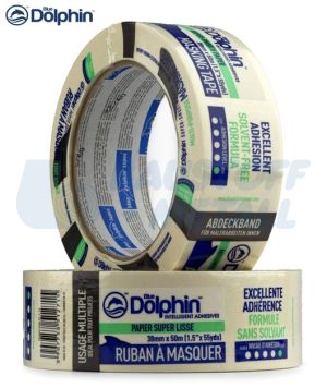 Хартиено тиксо висококачествена маскираща лента BlueDolphin 38 мм 50м