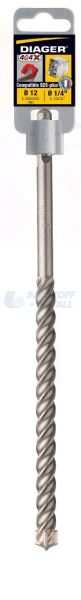 Свредло Ø8 х 100 х 160 за бетон 4 режещи ръба SDS+ 4G4 Diager