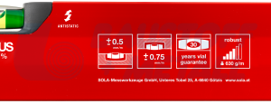 Нивелир алуминиев SOLA Big X 3, 120 см