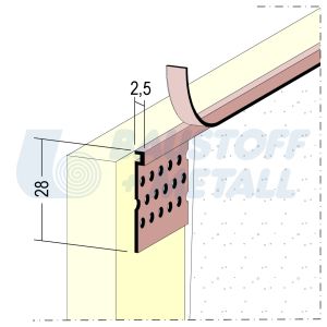Профил PVC завършващ за гипскартон Протектор 37862, дължина 3.05 м,