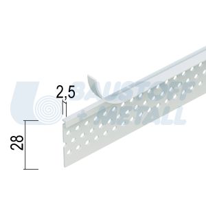Профил PVC завършващ за гипскартон Протектор 37862, дължина 3.05 м,