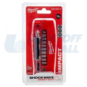 Комплект накрайници Milwaukee Shockwave Shw PUCK Set 12 части