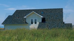 Двуслойна битумна керемида BTM Laminated Prestige сиво-черен премиум клас, пакет 2,57 м²