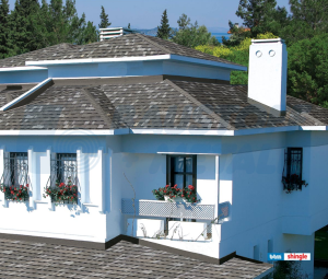 Двуслойна битумна керемида BTM Laminated Prestige сиво-черен премиум клас, пакет 2,57 м²