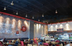 Метално пано SEPA с падащ борд за Т24 мрежа 30х10 цвят RAL 9005 черно 1200/600 мм, 1 брой