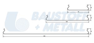 Гребен SEPA за ламел 75C, 1 брой 3 м