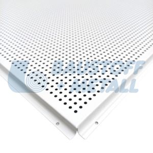 Метално пано SEPA с падащ борд Т24 цвят RAL 9016 перфорирано 600/600 мм, 1 брой