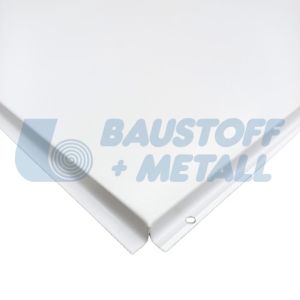 Метално пано SEPA с падащ борд Т24 цвят RAL 9016 неперфорирано гладко 600/600 мм, 1 брой