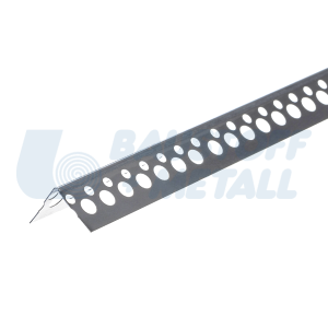 Ъгъл алуминиев, дължина 3.0 м, за оформяне на ъгли за сухо строителство, бюджетно решение, 1 брой 3 м