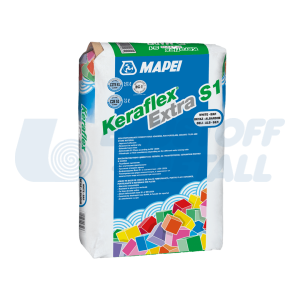 Лепило за плочки Mapei Keraflex Extra S1 бяло, торба 25 кг