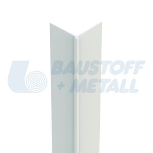 Ъгъл PVC за тапети Протектор 03840, дължина 2.6 м, висок клас PVC профил за стъклофибърни или текстурирани тапети, произведено в Германия, 1 брой 2,6 м