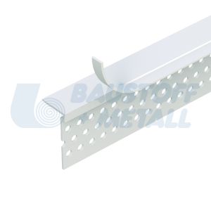 Профил PVC завършващ за гипскартон към дограма 3785, дължина 3.05 м, за връзка на гипскартон към дограма, 1 брой 3 м
