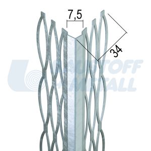 Ъгъл за гипсова мазилка Протектор 01007, произведено в Германия, 1 брой 2,7 м