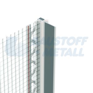 Ъгъл дограма с мрежа и перо PVC Протектор 37906, произведено в Германия, 1 брой 2.6 м