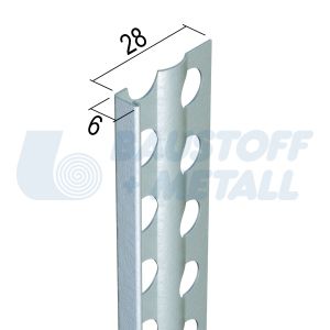 Стоп шина за мазилка Протектор 01216, произведено в Германия, 1 брой 3 м
