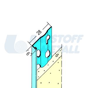 Стоп шина за мазилка Протектор 01216, произведено в Германия, 1 брой 3 м
