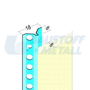 Профил майка за мазилка Протектор 01108, произведено в Германия, 1 брой 2.75 м