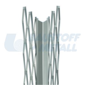 Ъгъл алуминиев за мазилка Протектор 09007, произведено в Германия, 1 брой 2.75 м