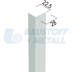 Профил растерен Протектор 03769 L дъга 28 x 22,5 мм, произведено в Германия, 1 брой 2.5 м