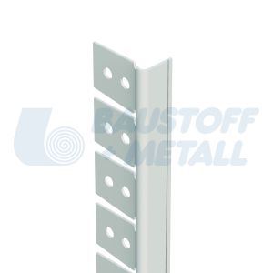 Ъгъл PVC за свод едностранно, рамо 13х33 мм, Протектор 03768, дължина 3м, изграждане гипскартон при овални форми, произведено в Германия, 1 брой 3 м