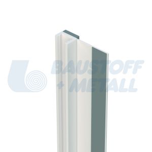 Профил PVC към дограма 6 мм Протектор 37103, дължина 2.6 м, връзка на вътрешни мазилки към дограма, произведено в Германия, 1 брой 2,6 м