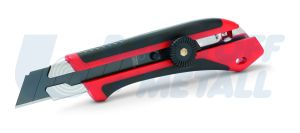 Макетен нож с черни резци и винтово заключване 25 мм Schuller Samurai Autolock