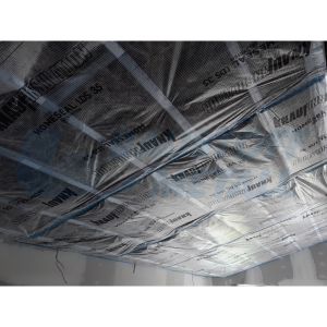 Паронепропусклива мембрана Knauf HOMESEAL LDS 35 прозиращ армиран полиетилен 1,5x50м, ролка 75 м²