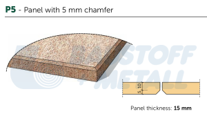 Панел Cewood CW-W15S NP Superfine natur P5 2400/600 15 мм, 1 бр.
