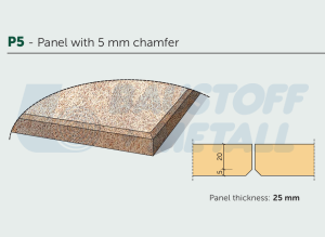 Панел Cewood CW-W25S GP Superfine цвят сив Gray P5 2400/600 25 мм, 1 бр.