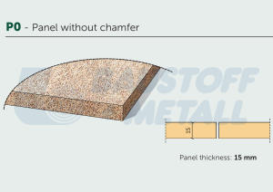Пано Cewood CW-W15S NP Superfine natur цвят бежов P0 с прав борд 1200/600 15 мм, 1 бр.