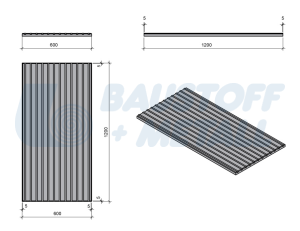 Акустичен панел Cewood Barcode CW-W25S NP Superfine natur P0-BAR1 1200/600 25 мм, 1 бр.