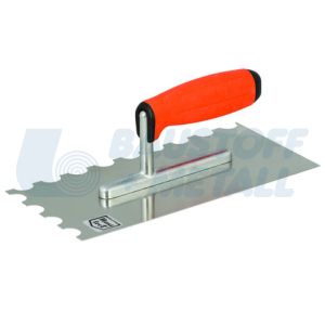 Маламашка неръждаема заоблен зъб 13/27см 