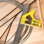 Прав комбиниран ъгъл с нивелир 300 мм