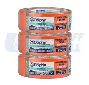 Професионално тиксо за маскиране груби повърхности BlueDolphin 48 мм, 50 м, 2+1 бр. подарък