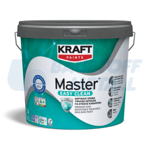 Интериорна боя Kraft Master Easy Clean Semi - бял мат 3 л